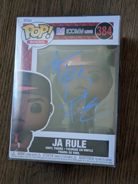 JA Rule autographed Funko pop #384 figure with COA - Price Is Right Miami