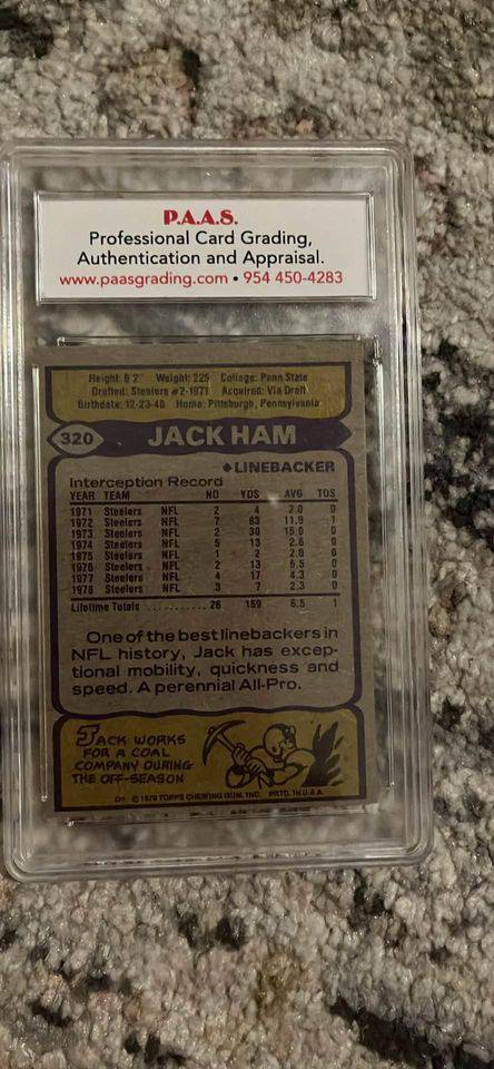 Jack Ham Card - Price Is Right Miami