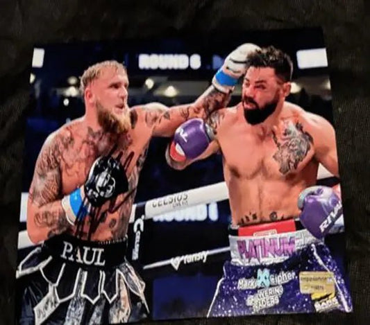 Jake Paul Auto Signed 8x10 Photo with COA  🥊 Paul - Platinum Mike Perry fight - Price Is Right Miami