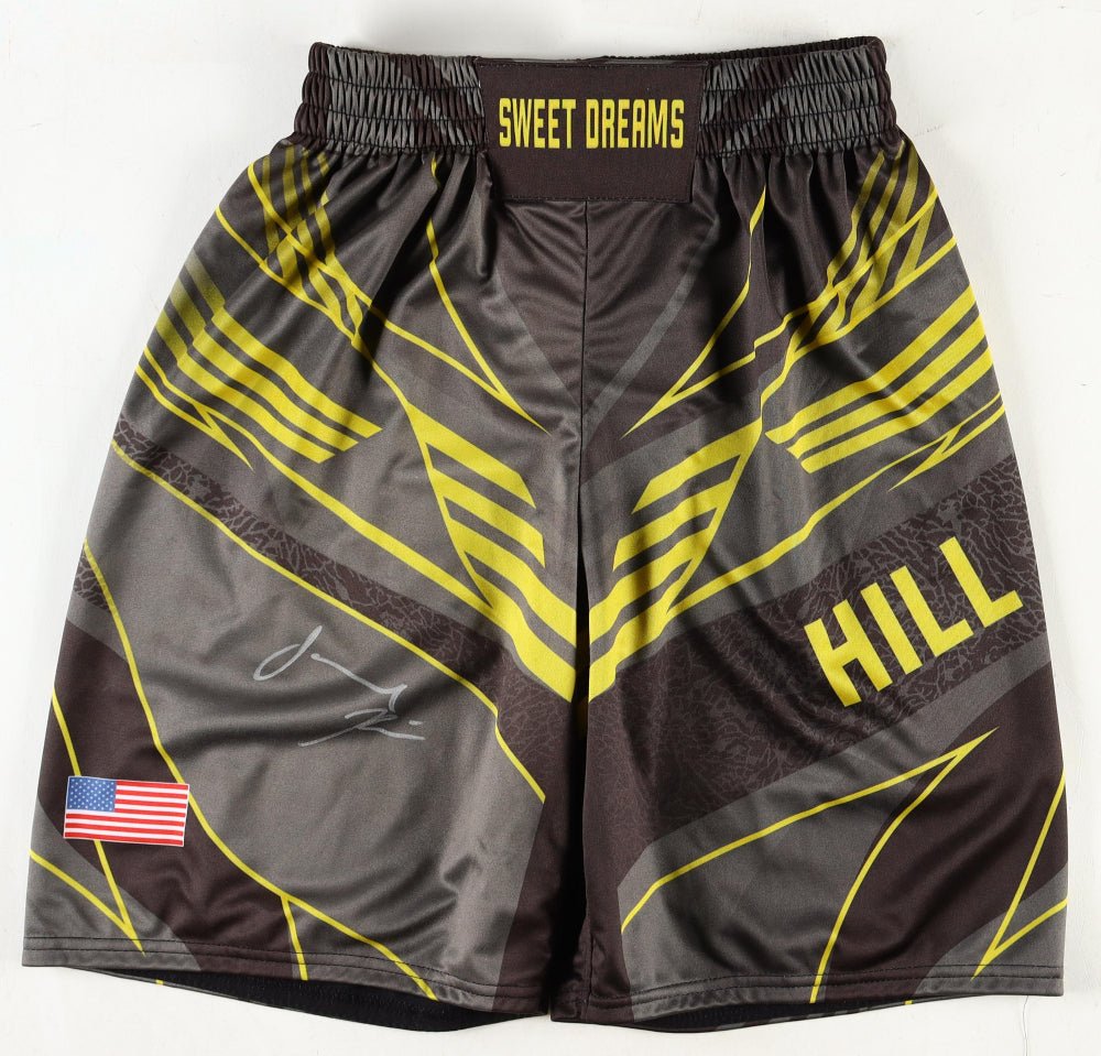 Jamahal Hill Signed UFC Fight Shorts (Beckett), Autographed Memorabilia