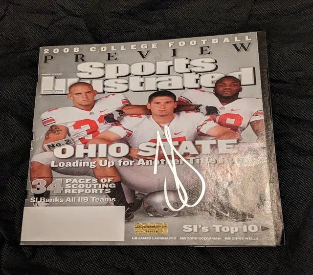 James Laurinaitis Signed Sports Illustrated Magazine (COA), Autographed Memorabilia