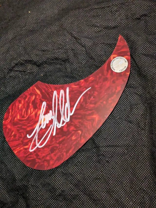 Jason Aldean Signed Guitar Pick guard with COA - Price Is Right Miami