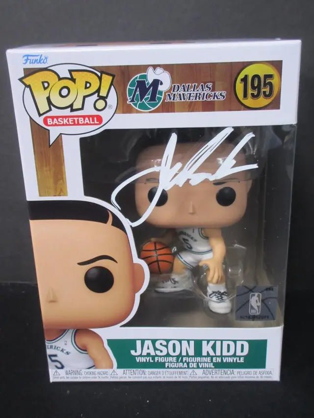 Jason Kidd Dallas Mavericks #195 Signed Funko Pop GAA COA (view 2)
