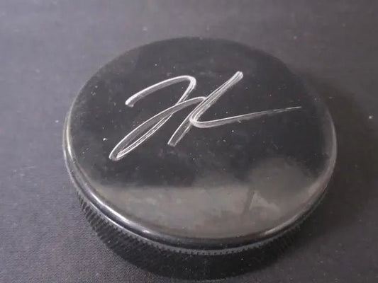 Jason Robertson Signed Hockey Puck Heritage COA - Price Is Right Miami