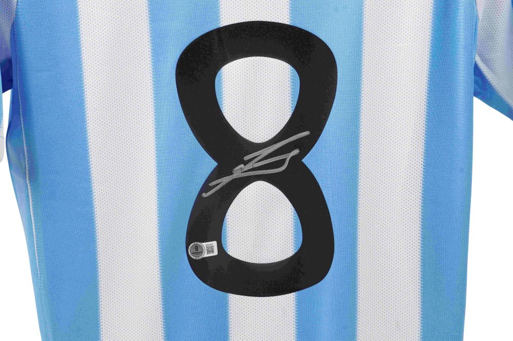 Javier Zanetti Signed Argentina National Team Jersey (Beckett) (view 2)