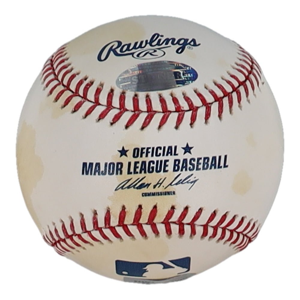 Jed Lowrie Signed OML Baseball (MLB & Steiner), Autographed Ball (view 2)