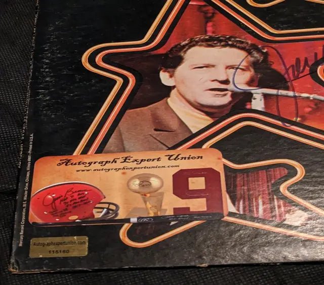 Jerry Lee Lewis Autographed Live Album with Record (COA)