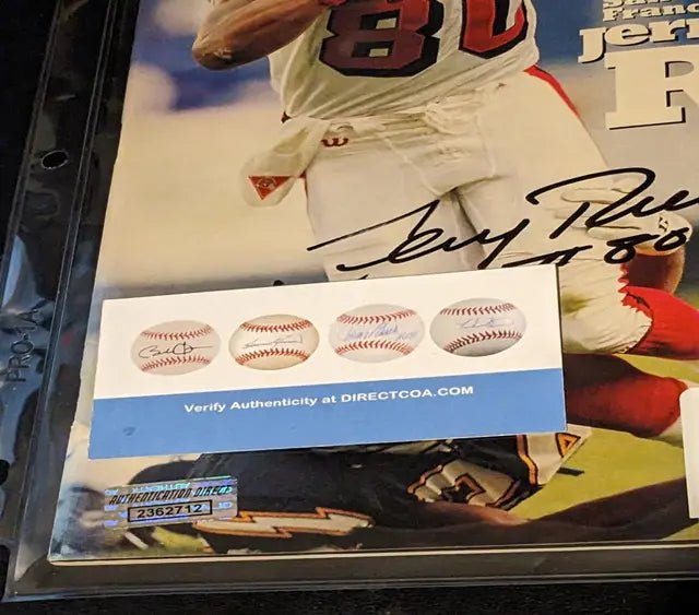 Jerry Rice autographed sports illustrated magazine with coa - Price Is Right Miami