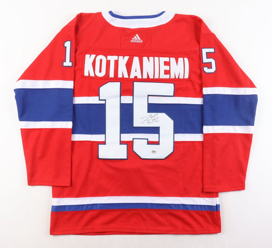 Jesperi Kotkaniemi Signed Jersey (PSA) - Price Is Right Miami