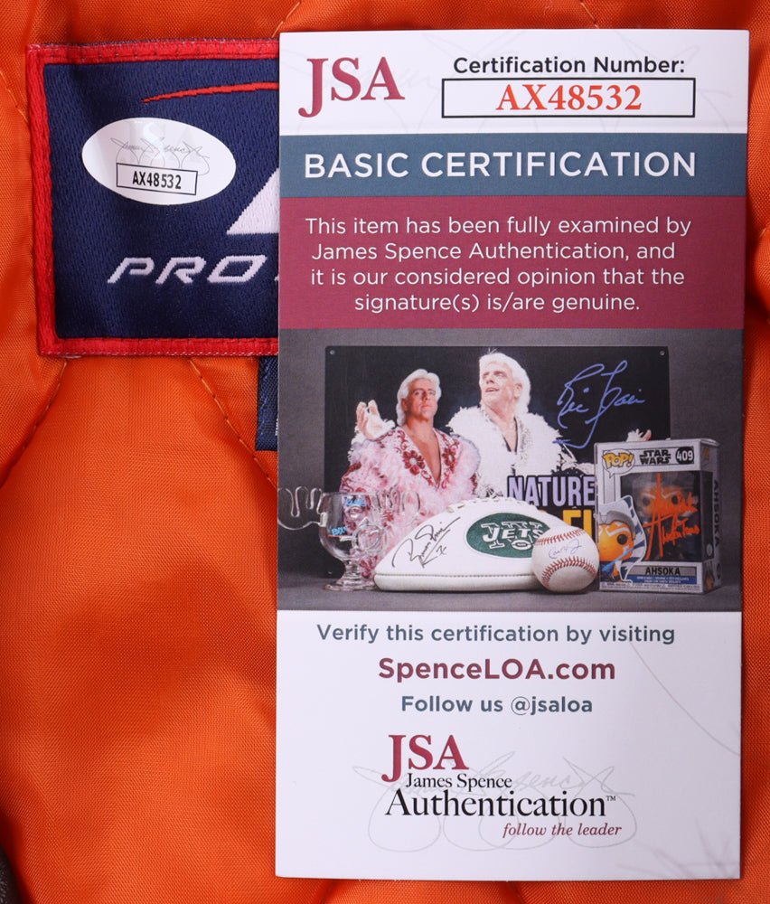 Jim Brown Signed Browns Jacket Inscribed 