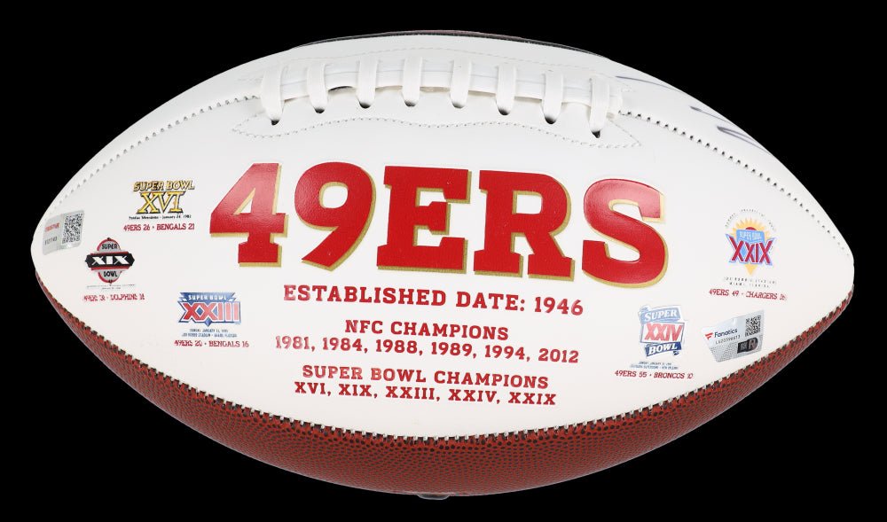 Jimmy Garoppolo Signed 49ers Logo Football (Fanatics & TriStar), Autographed Ball (view 3)