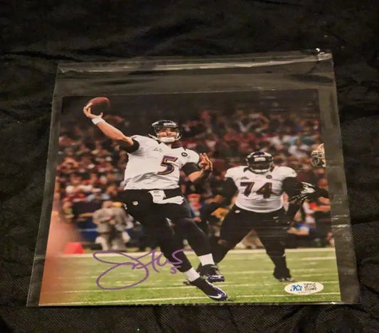 Joe Flacco autographed 8x10 photo with coa 434012 - Price Is Right Miami