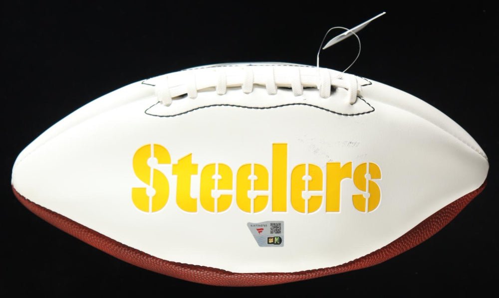 Joe Greene Signed Steelers Logo Football Inscribed "HOF 87" (Fanatics), Autographed Ball (view 2)