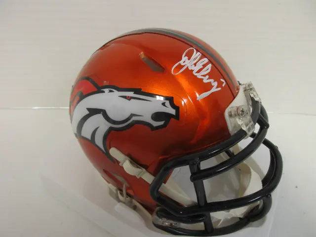 John Elway of the Denver Broncos signed autographed mini football helmet PAAS COA 854 - Price Is Right Miami