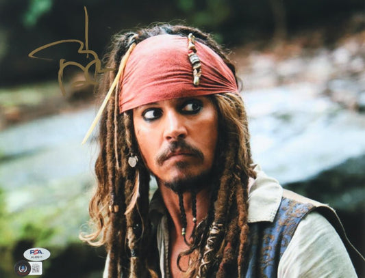 Johnny Depp Signed "Pirates of the Caribbean" 11x14 Photo (Beckett & PSA) - Price Is Right Miami