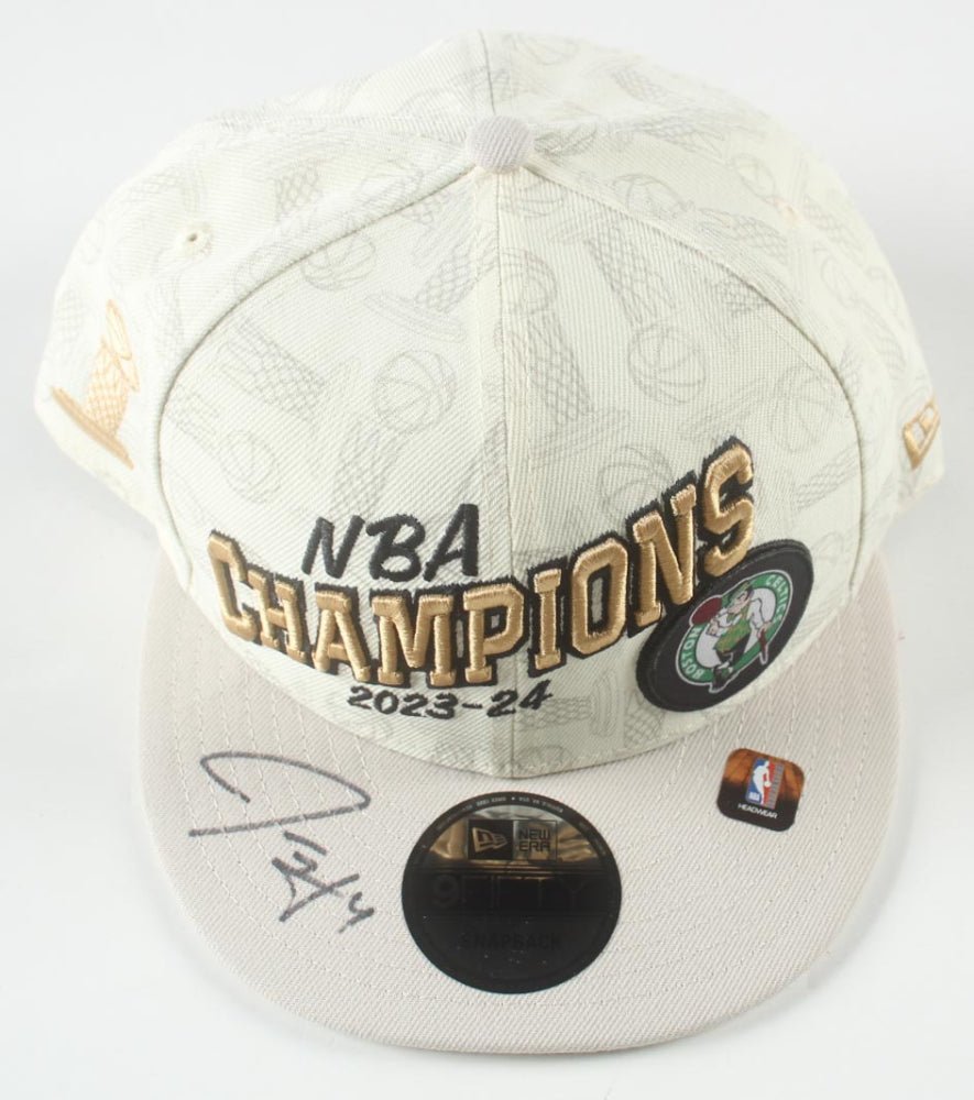 Jrue Holiday Signed Celtics 23-24 NBA Champions Adjustable Hat (JSA) JSA Witnessed, Autographed Memorabilia