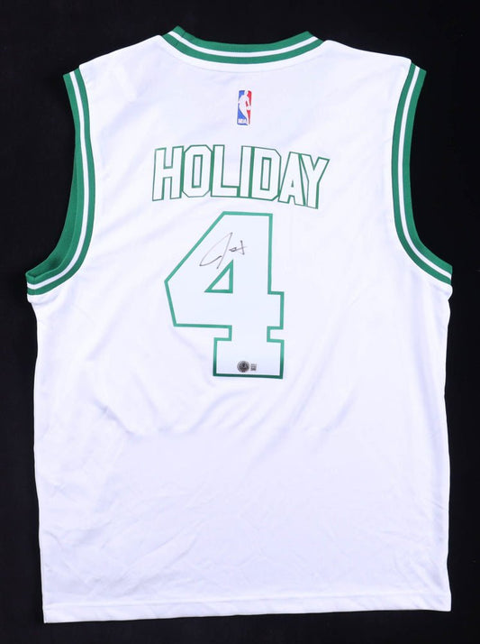 Jrue Holiday Signed Jersey (Beckett) Boston Celtics - Price Is Right Miami