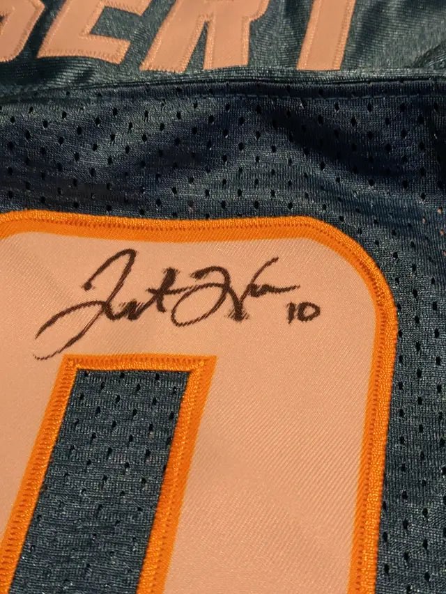 Justin Herbert Signed Jersey (COA) (view 2)
