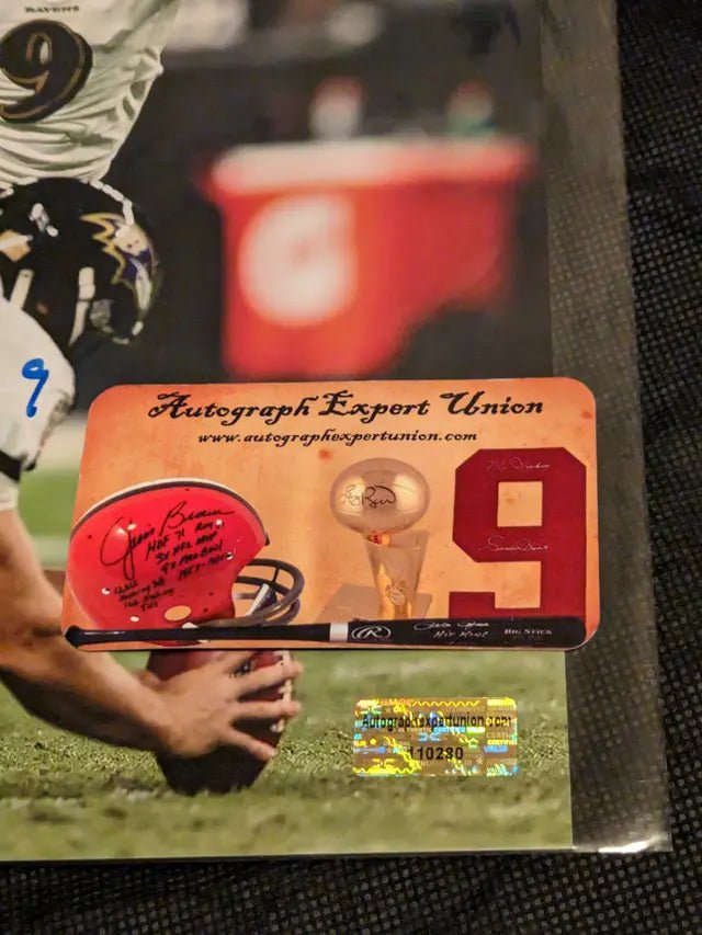 Justin Tucker Signed 8x10 Photo (COA) (view 2)