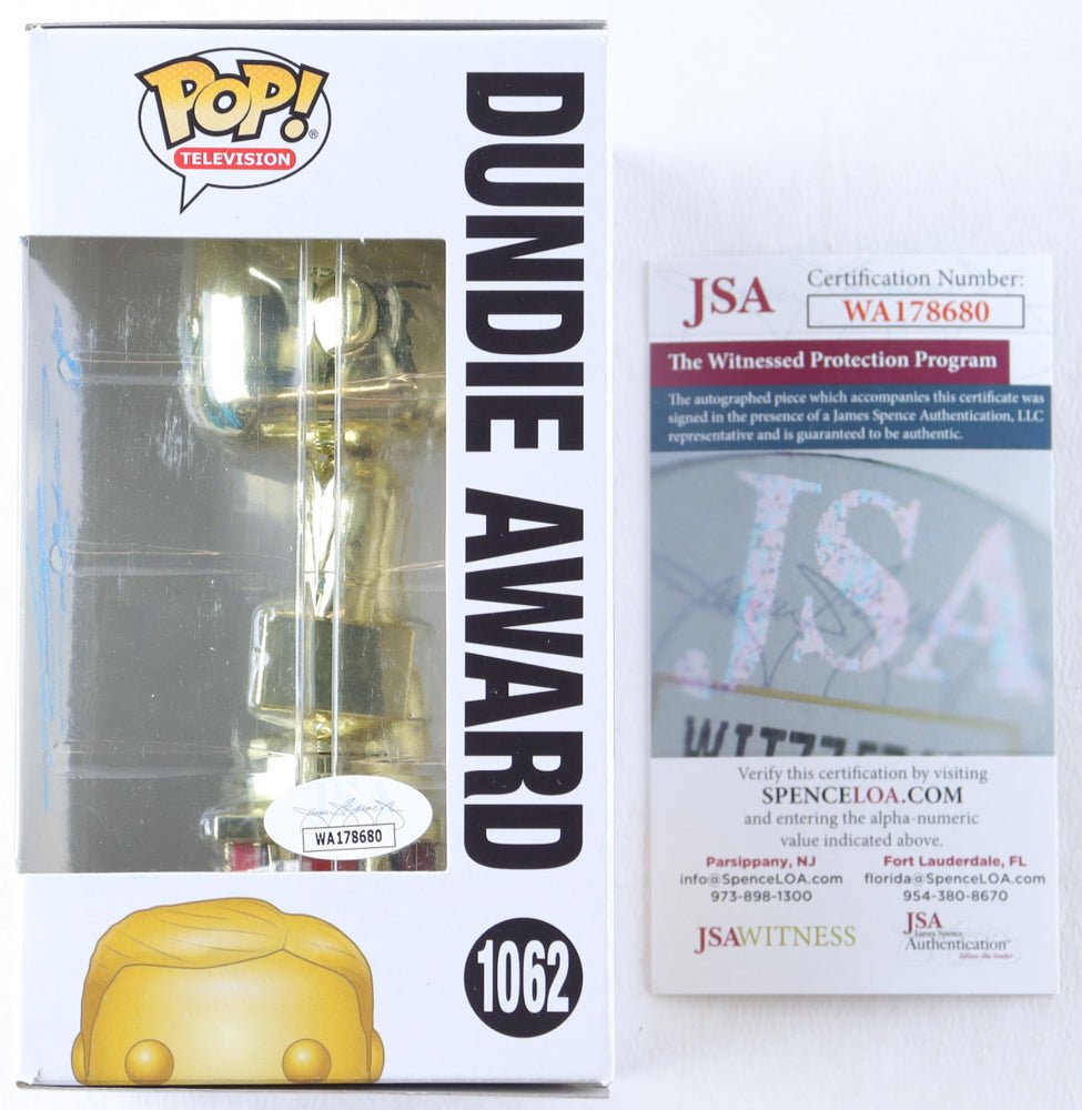 Kate Flannery Signed The Office Dundie Funko Pop #1062 (JSA) (view 3)