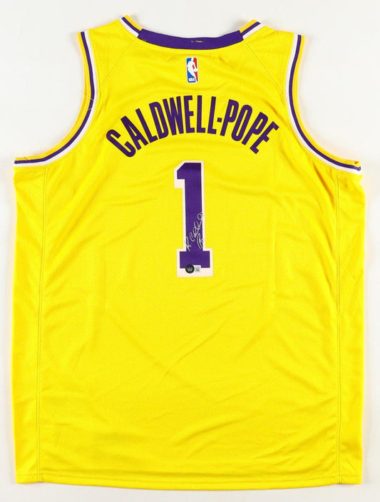 Kentavious Caldwell-Pope Signed Lakers Jersey XL (Beckett) Los Angeles Lakers - Price Is Right Miami