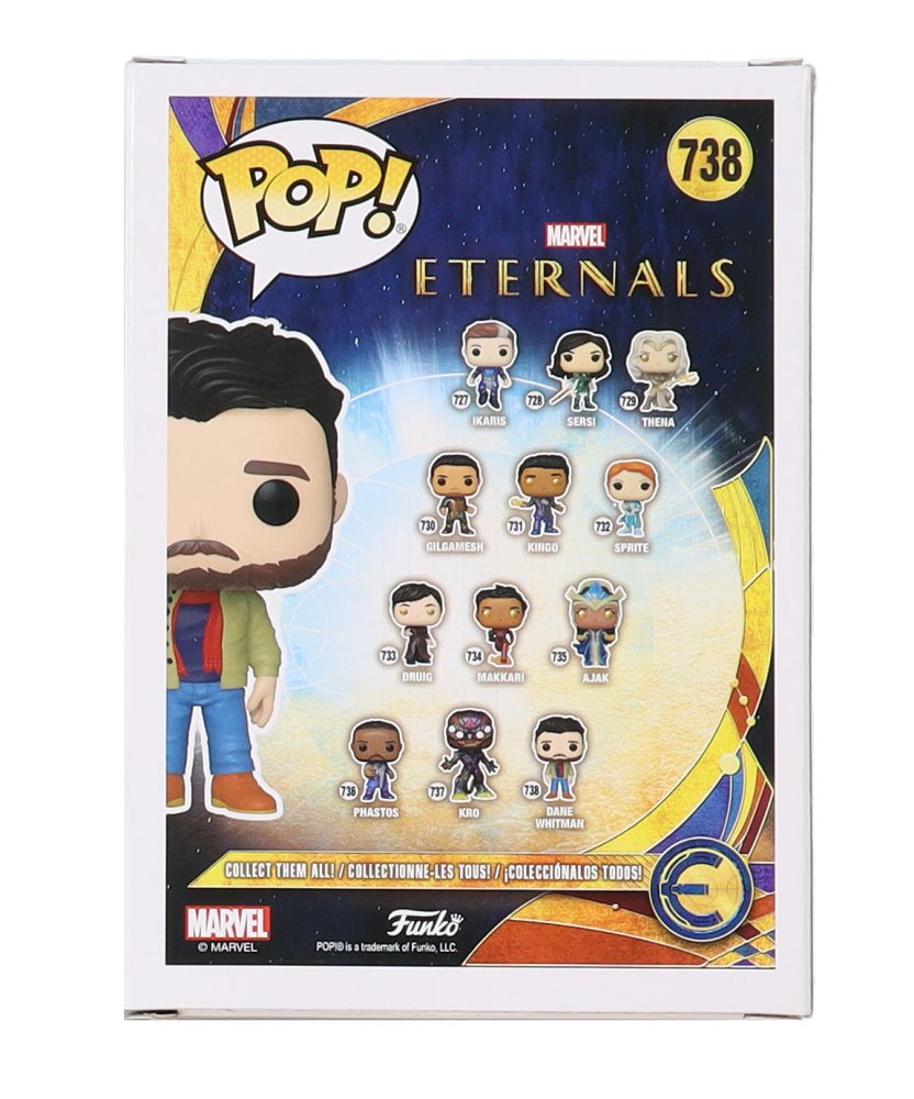 Kit Harington Signed Eternals Funko Pop #738 (Beckett) (view 2)