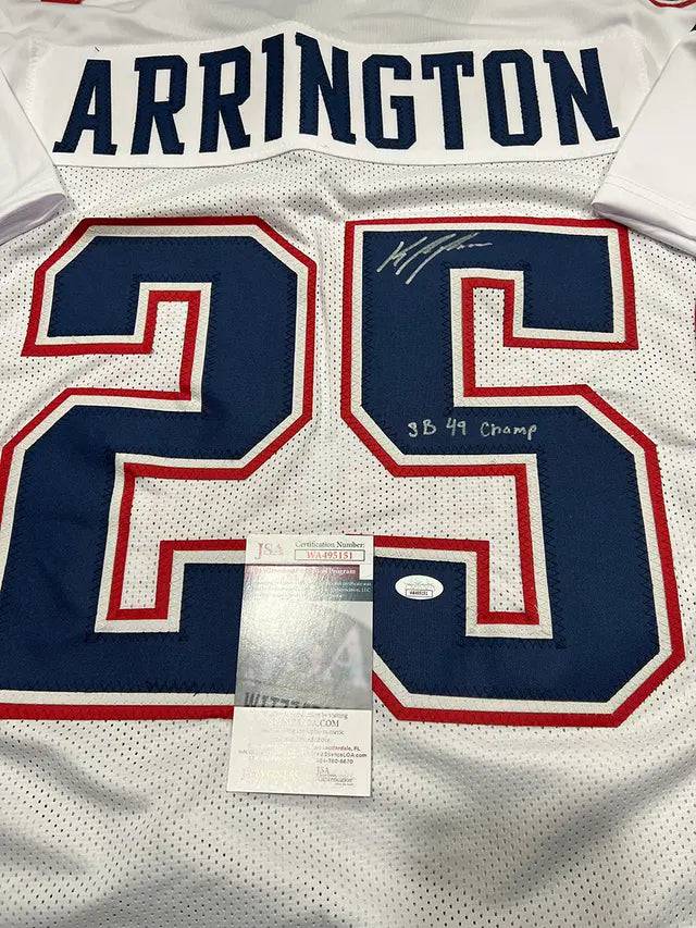 Kyle Arrington Patriots Signed Inscribed Jersey (JSA COA) (view 2)