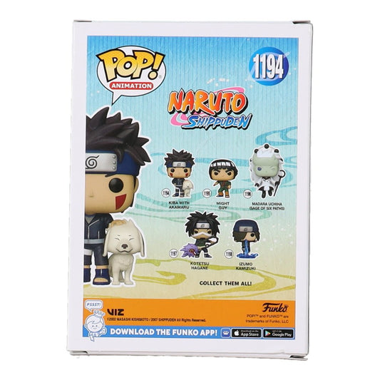 Kyle Hebert Signed "Naruto Shippuden" #1194 Kiba with Akamaru Funko Pop! Vinyl Figure (JSA) - Price Is Right Miami