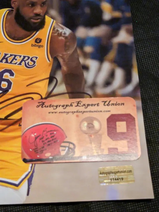 LeBron James Lakers Signed 8x10 Photo EUA COA - Price Is Right Miami
