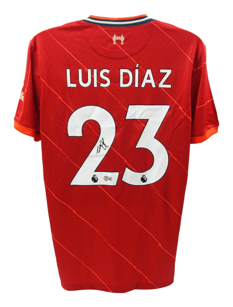 Luis Diaz Signed Liverpool Jersey (Beckett) (view 3)