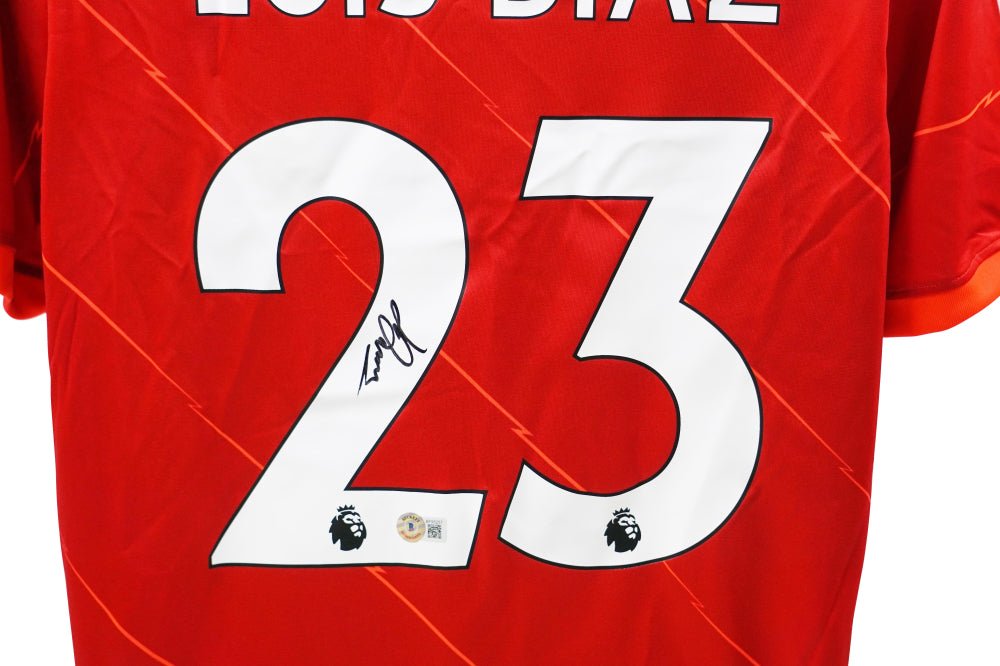 Luis Diaz Signed Liverpool Jersey (Beckett) (view 2)