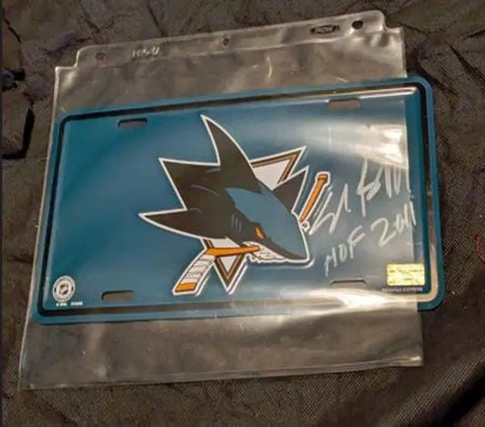 Luis Severino Auto Signed San Jose Sharks Team Novelty Plate with coa 115024 - Price Is Right Miami