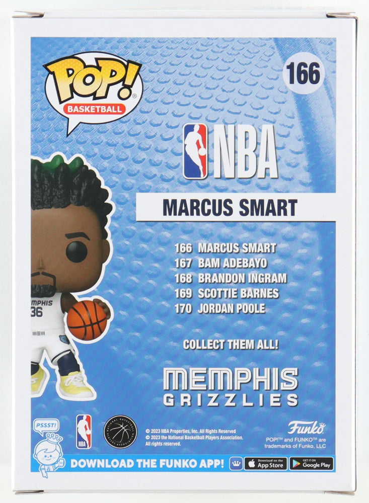 Marcus Smart Signed "Memphis Grizzlies" #166 Funko Pop! (Beckett) (view 3)