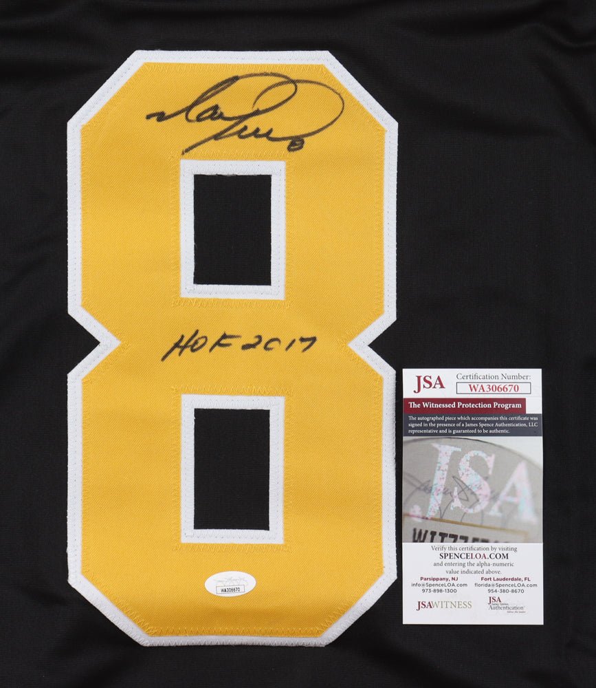 Mark Recchi Signed Jersey Inscribed "HOF 2017" (JSA) (view 2)