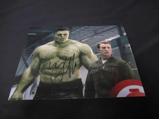 Mark Ruffalo & Chris Evans Avengers Signed 8x10 Photo RCA COA - Price Is Right Miami