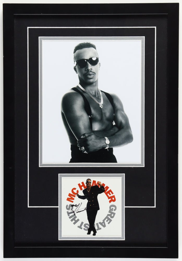 MC Hammer Signed Custom Framed CD Album Insert Display (Palm Beach), Autographed Memorabilia