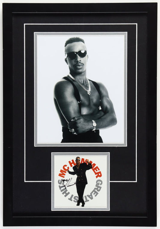 MC Hammer Signed Custom Framed CD Album Insert Display (Palm Beach) - Price Is Right Miami