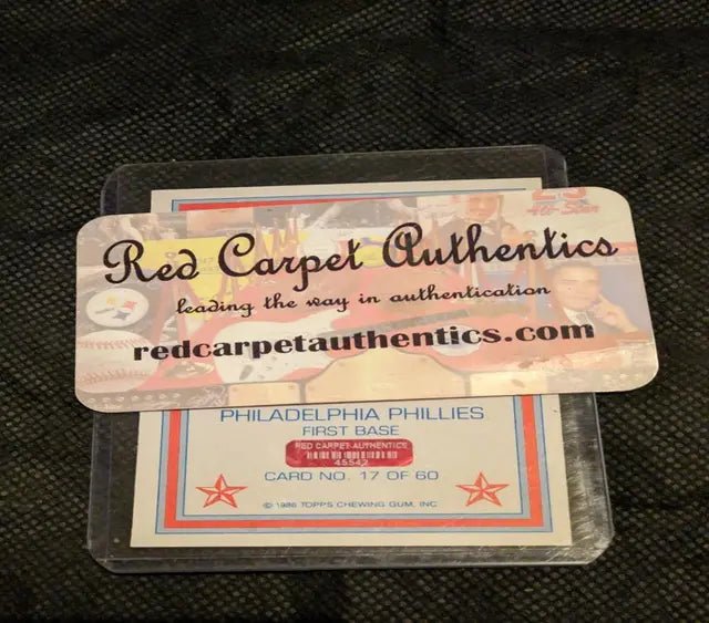 Mike Schmidt autographed card w/coa (view 2)