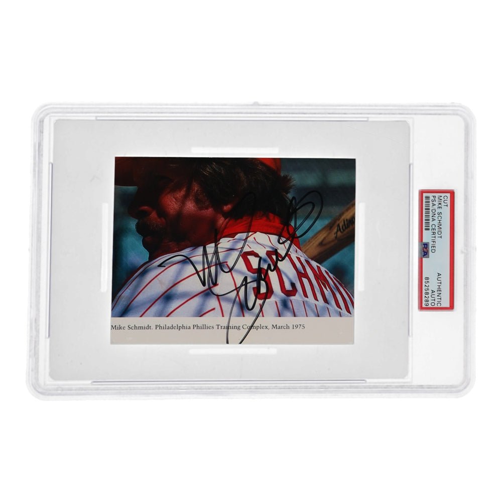 Mike Schmidt Signed Cut (PSA), Autographed Memorabilia (view 2)