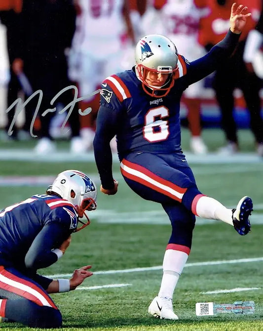Nick Folk New England Patriots Autographed 8x10 Photo Full Time coa - Price Is Right Miami