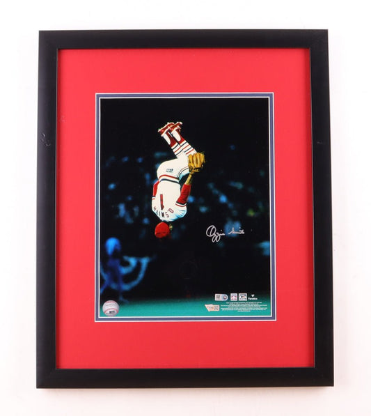 Ozzie Smith Signed Cardinals Custom Framed Photo Display (Fanatics & MLB) - Price Is Right Miami