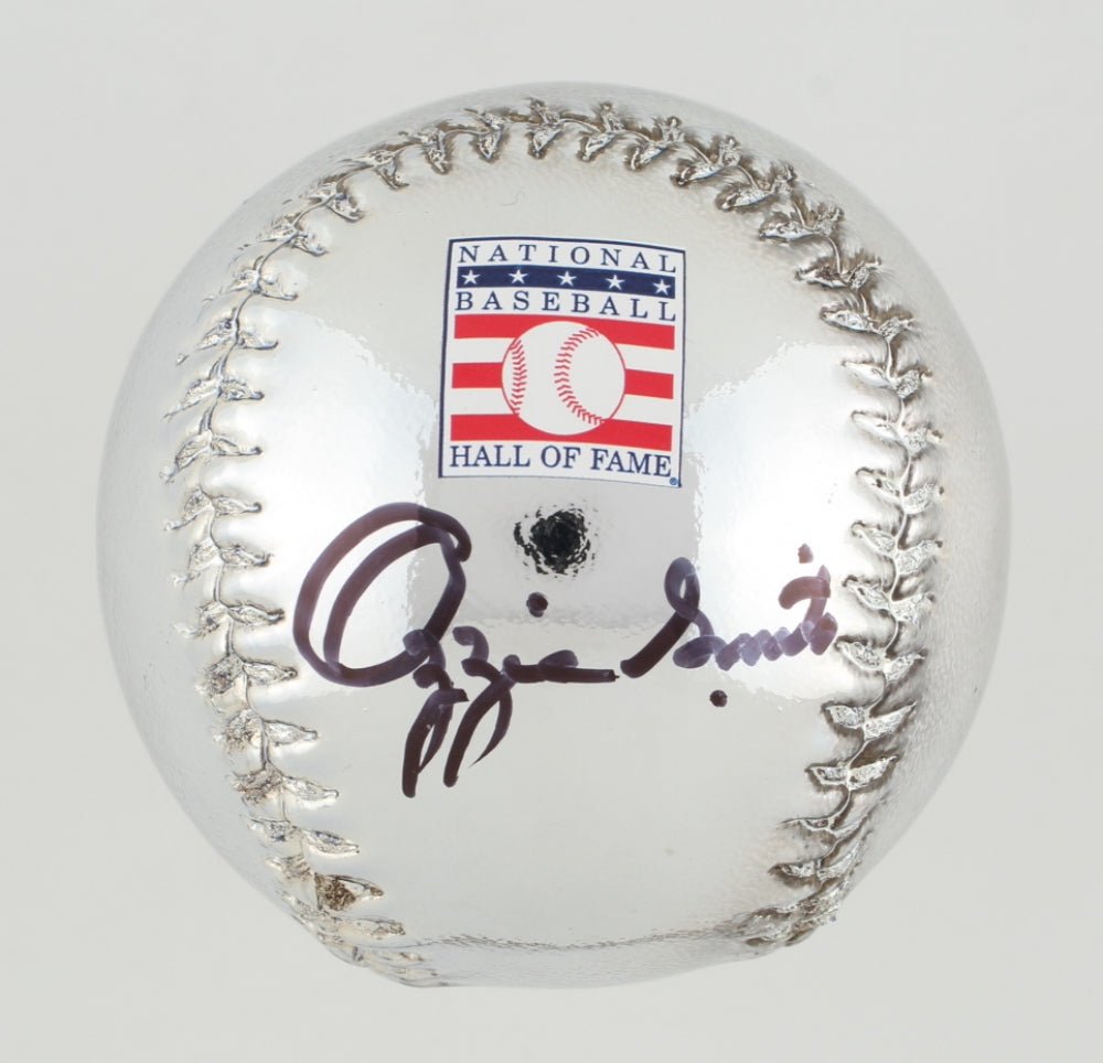 Ozzie Smith Signed Chrome Baseball (MLB & Fanatics), Autographed Ball