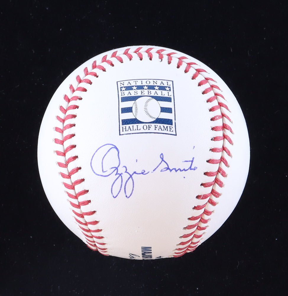 Ozzie Smith Signed HOF Baseball with Case (PSA Graded 10), Autographed Ball (view 2)