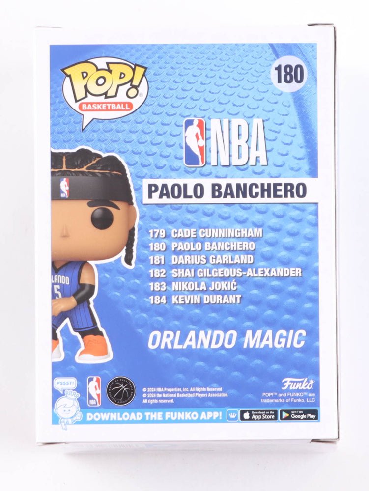 Paolo Banchero Signed "Magic" #180 Funko Pop! Vinyl Figure (JSA) JSA Witnessed (view 3)