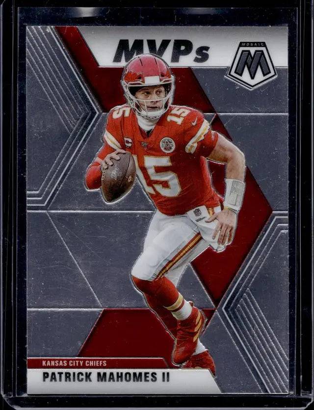 Patrick Mahomes 2020 Panini Mosaic MVPs, Sports Card