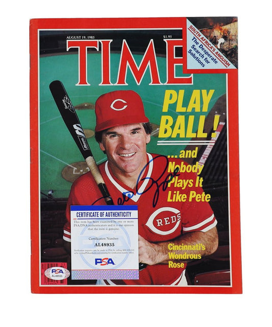 Pete Rose Signed "Sports Illustrated" Magazine (PSA) - Price Is Right Miami