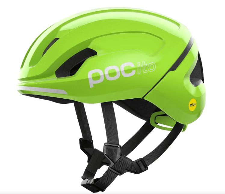POC Pocito Omne MIPS Kids Helmet, XS 48-52cm, Fluorescent Yellow/Green, Sports Accessories