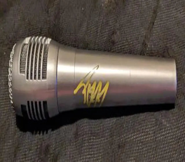 Post Malone autographed microphone with coa - Price Is Right Miami