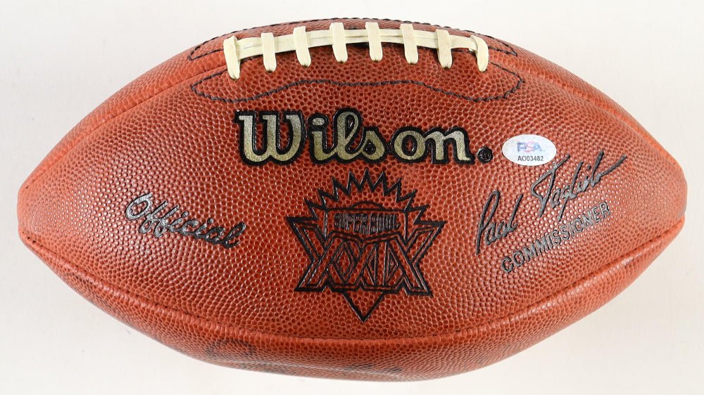 Pro Football Greats Signed Super Bowl XXIX Football, 8 Signatures (PSA), Autographed Ball