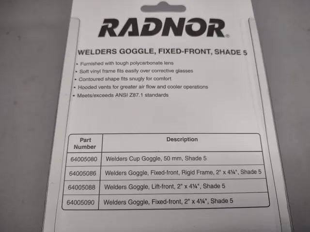 Radnor Welder's Goggles (RAD64005090), Tool (view 4)